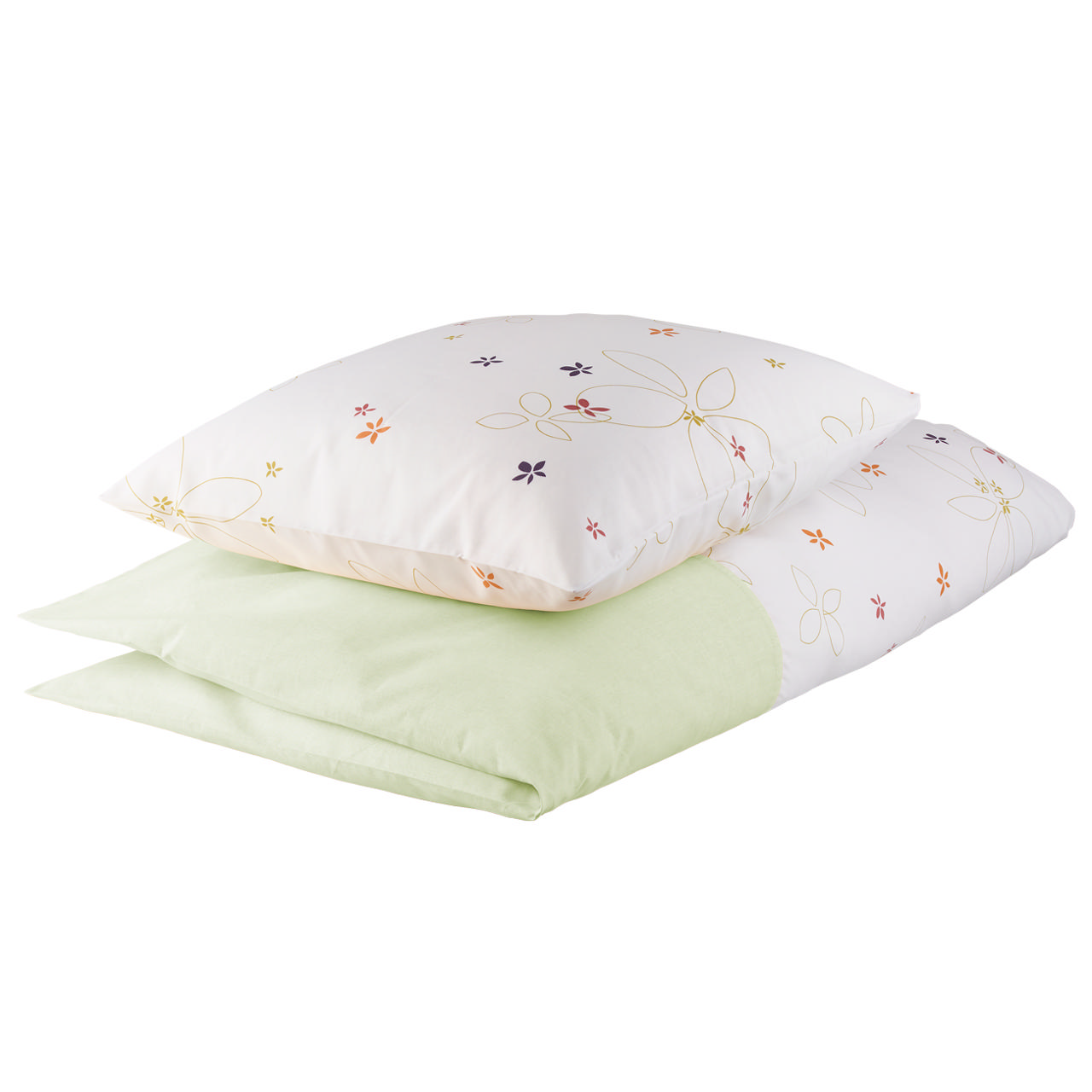 Piccolo/Soprano bed linen 631A in colour Multi/Kiwi