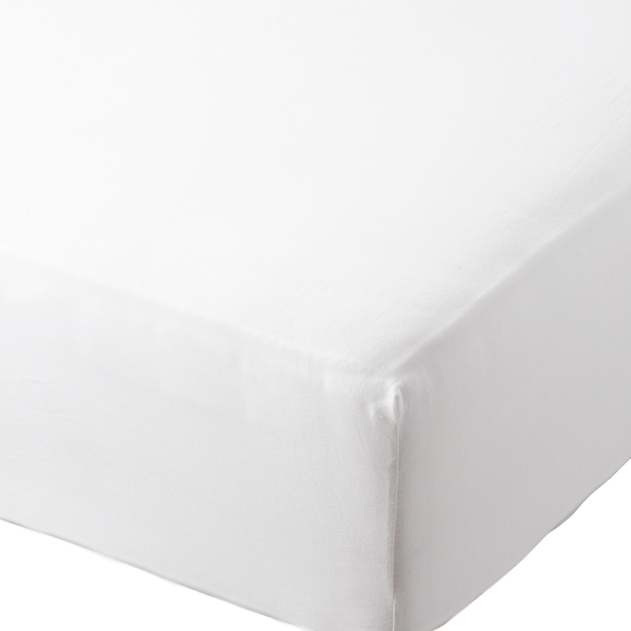 Uni single jersey sheet 563 in colour White